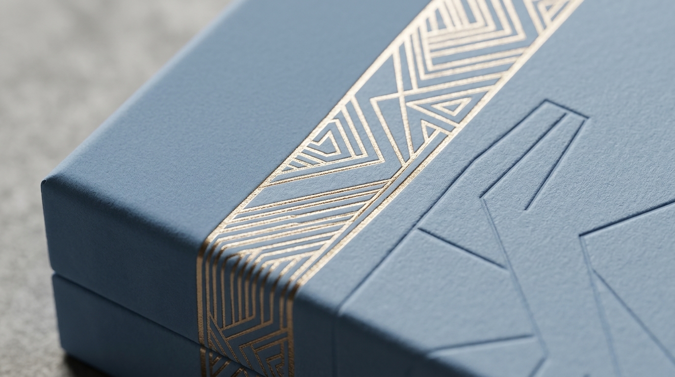 coldfoil oro scatola azzurra